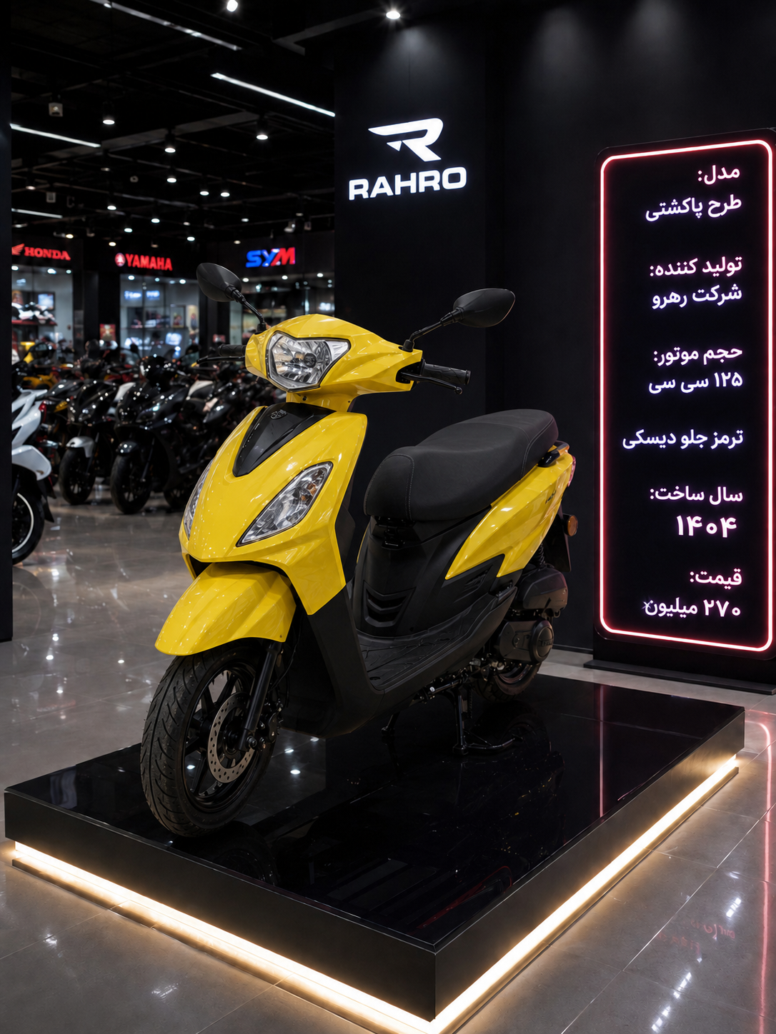 موتور سیکلت طرح پاکشتی رهرو خشک ۱۴۰۴